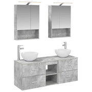 Set di mobili per il bagno 5 pcs Grigio Cemento 3406722