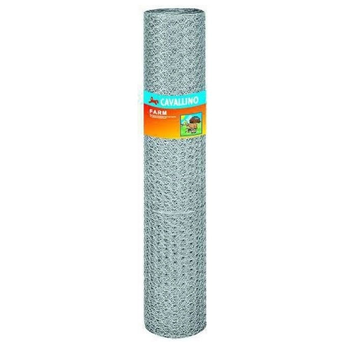 BLINKY 68030 Rete Cavallino Farm Tripla Esagonale 50 metri Diametro Fili 0,70 mm Maglia 25 mm colore Zincato
