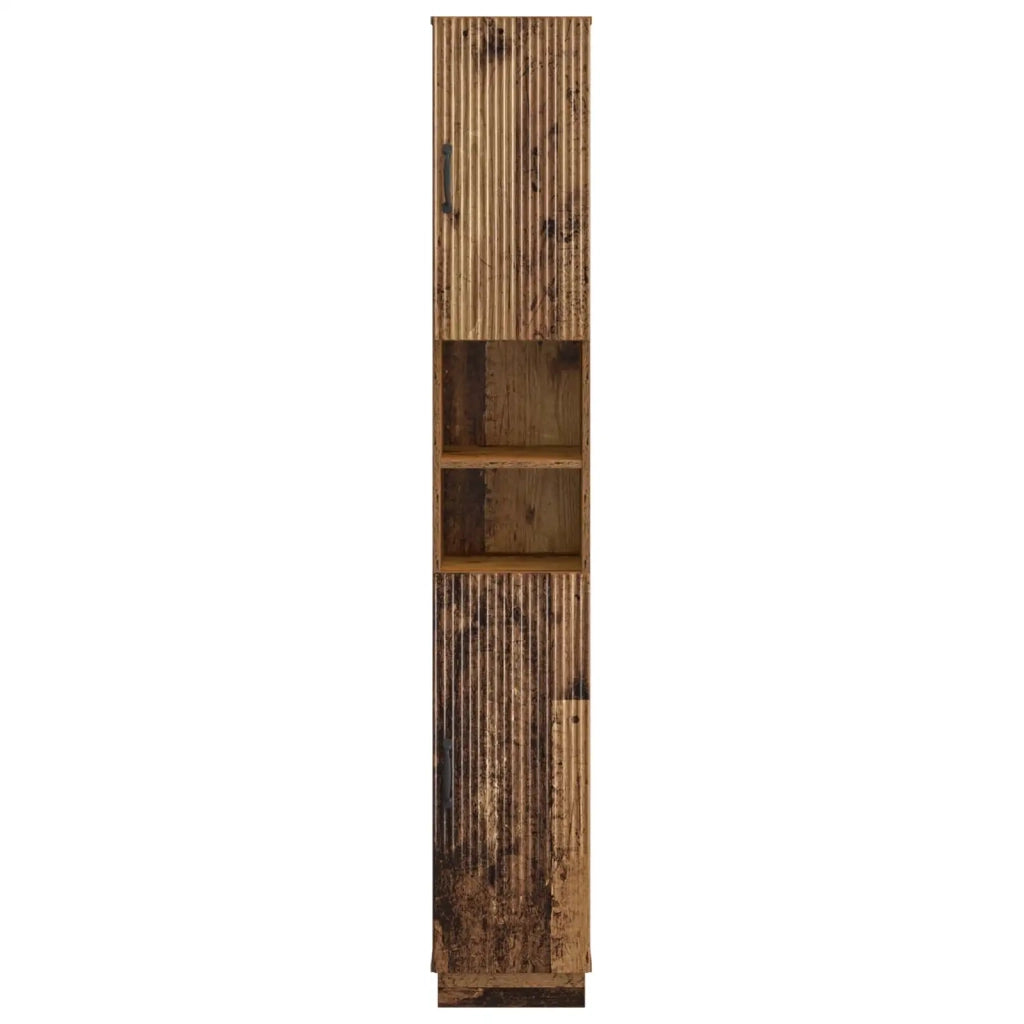 Armadio da Bagno con Ripiano Aperto HOORN Legno antico 897263