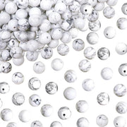Kralen 10 mm - Bianco Turqueso - 25 Pezzi - Kralen Sferiche - Creazione Gioielli - Pietre Naturali - Kralen per Gioielli