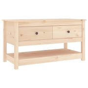 Tavolino da salotto | Tavolino da caff¨¨ | Tavolino da Soggiorno 102x49x55 cm in Legno Massello di Pino