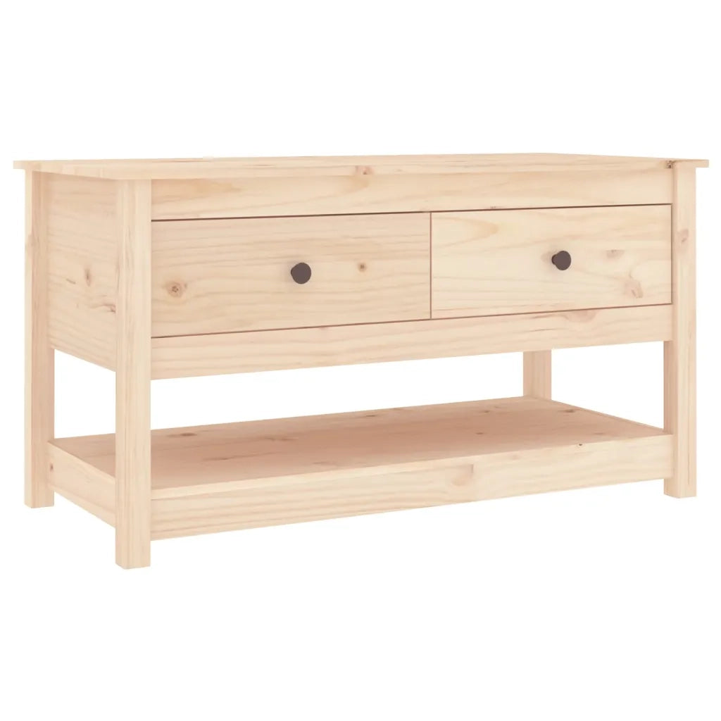 Tavolino da salotto | Tavolino da caff¨¨ | Tavolino da Soggiorno 102x49x55 cm in Legno Massello di Pino