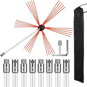 Set di Spazzole a Steli per Camino in Nylon 9m