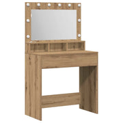 Toeletta | Tavolo da Trucco Rovere artigianale 75,5 x 41 x 135 cm