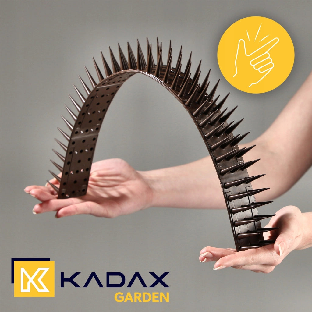 Punte anti-piccioni KADAX, 51 cm, in plastica densa e resistente, 24 pezzi