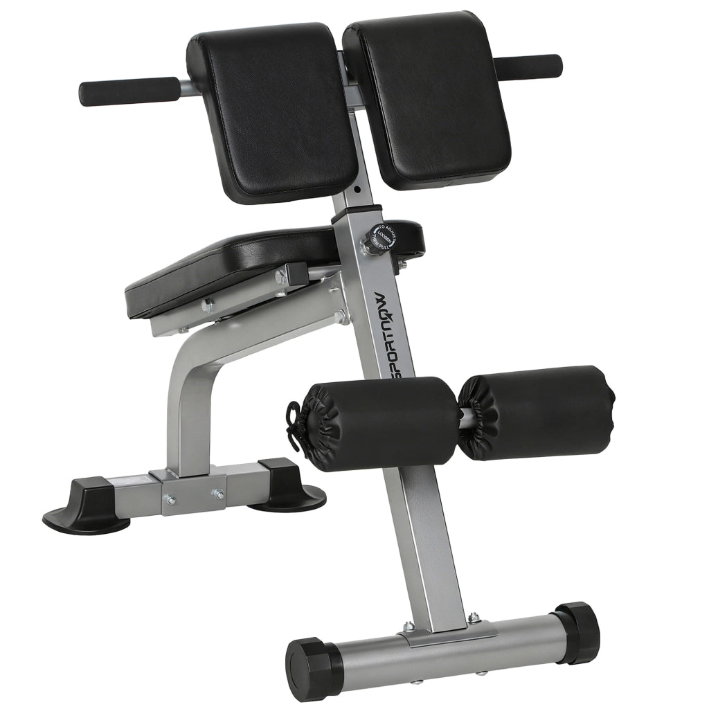 Panca Romana Regolabile e Pieghevole Multifunzione, Capacit¨¤ 150 kg, Argento