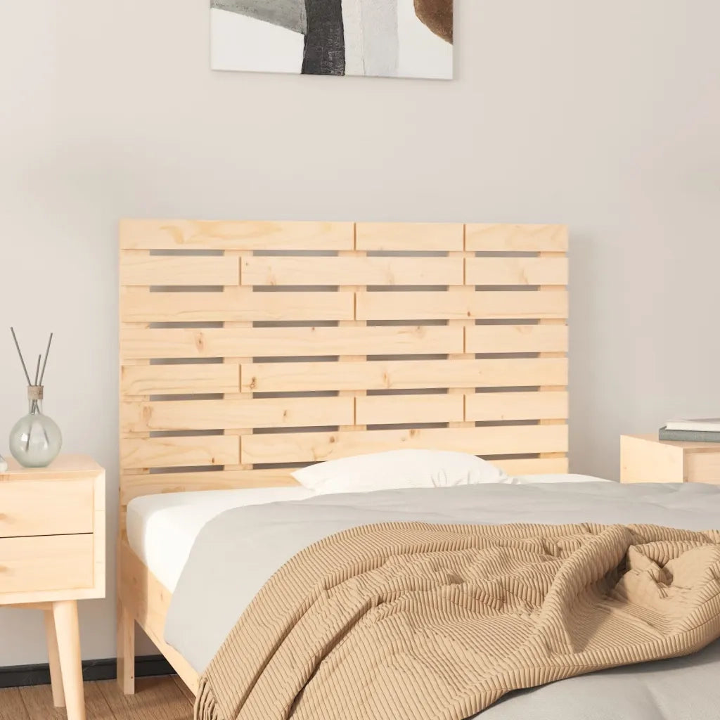 Testiera da Parete 81x3x63 cm in Legno Massello di Pino