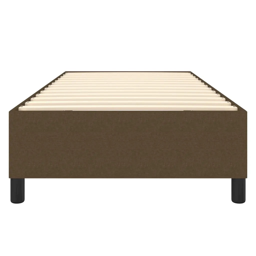 Giroletto a Molle Marrone Scuro 90x200 cm in Tessuto