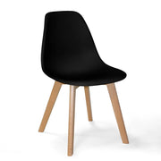 LÚZETE - SEDIA TOWER SCARLETT LEGNO NERO