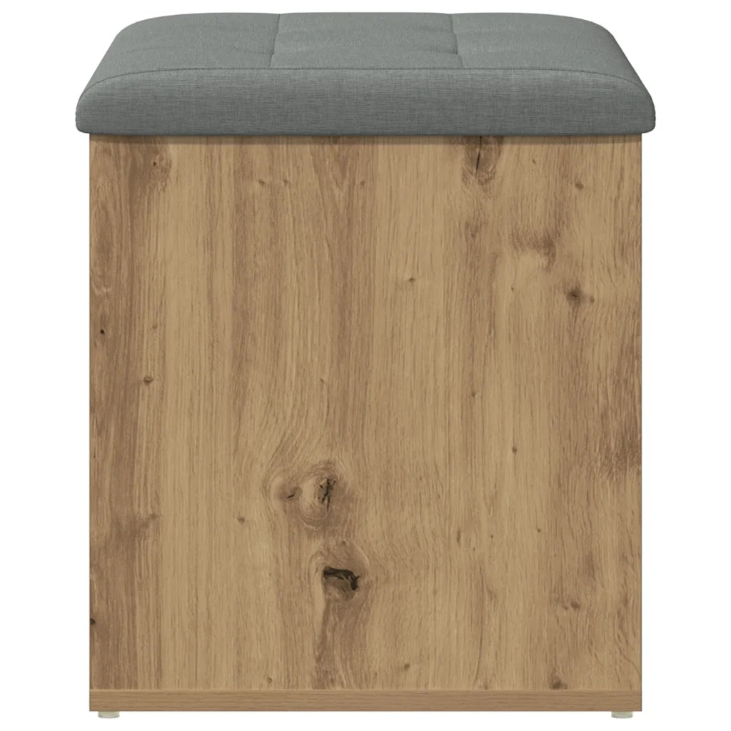 Panca Portaoggetti Rovere Artigianale 62x42x45 cm in Truciolato