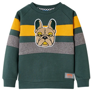 Felpa da Bambino Verde Scuro 116cod mxl 93322