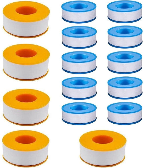 20 pezzi di nastro PTFE industriale largo per sigillatura di cavi elettrici - valvola di intercettazione di angolo facile da aprire per sigillatura di valvole