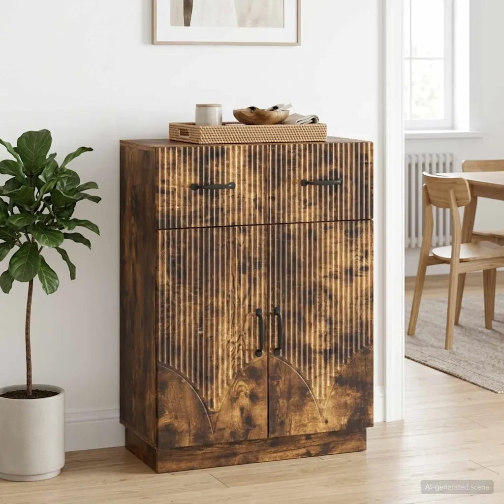 Credenza Rovere Fumo 66 x 34,5 x 87 cm Legno ingegnerizzato 895330