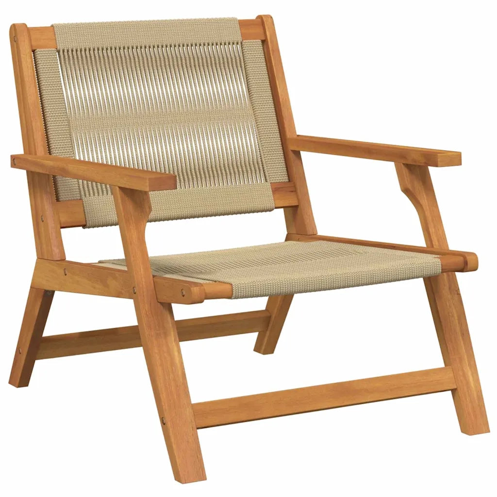 Sedie da Giardino con Tavolo 3 pcs Beige 3214439
