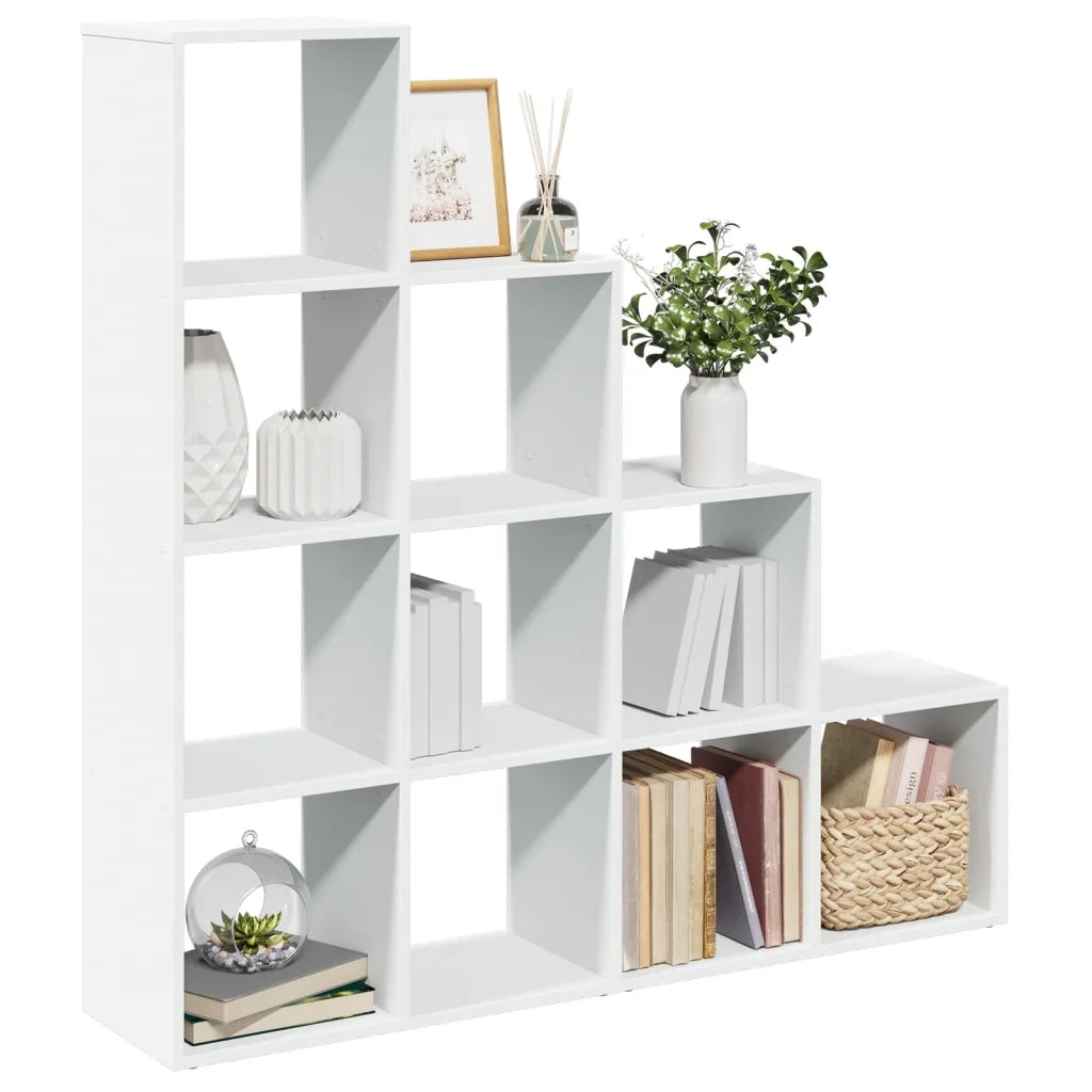 Libreria Divisorio 4 Ripiani Bianca 131,5x29x131,5cm Truciolato 857967