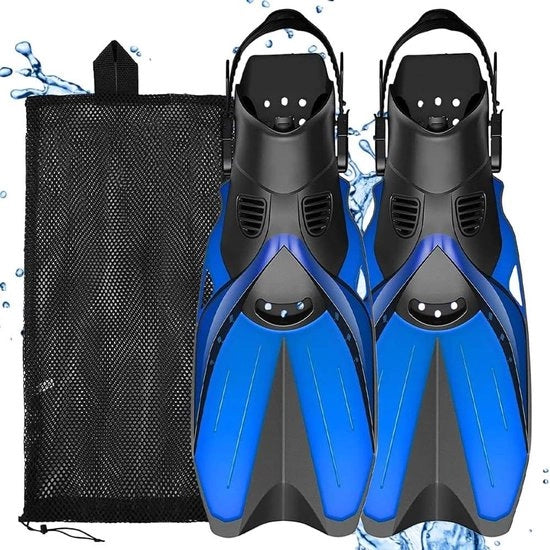 Snorkelvini adattabili per adulti e bambini da 37 a 41 cm in blu