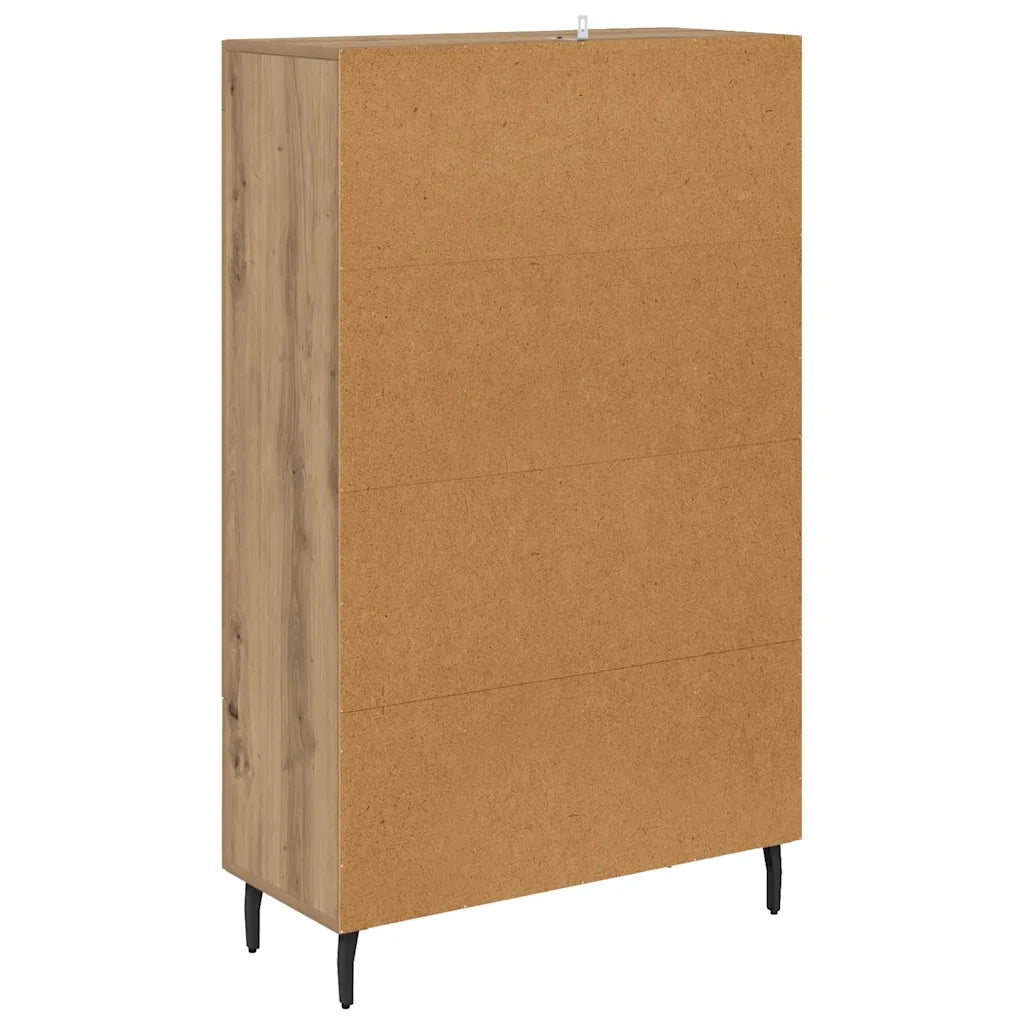 Credenza con Cassetto-Buffet-Armadio da cucina Rovere artigianale 69,5 x 31 x 115 cm 727533