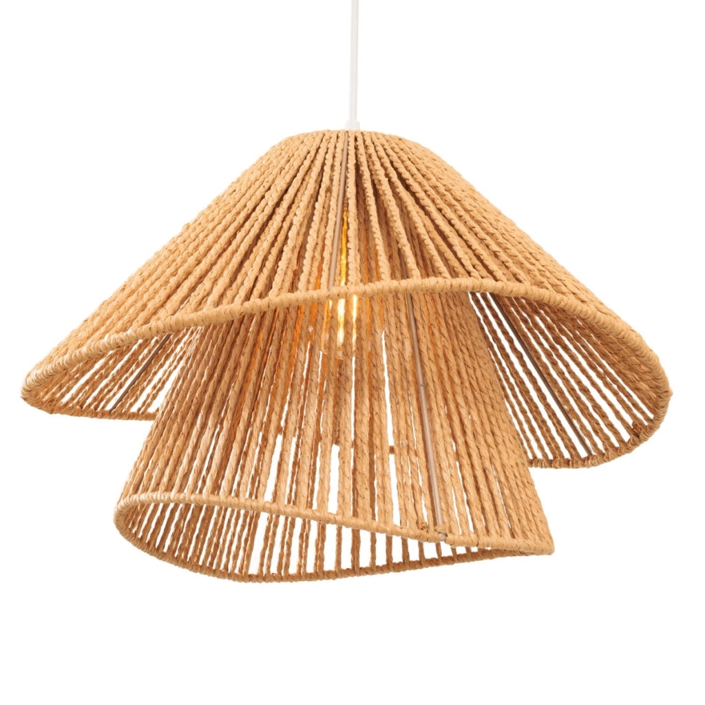 Sospensione Amalfi doppio paralume carta Ø45 E27 Maxlight
