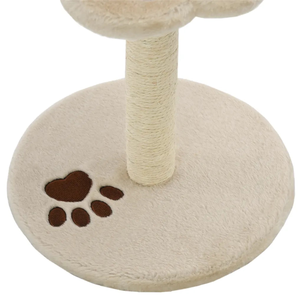 Albero per Gatti con Tiragraffi in Sisal 40 cm Beige e Marrone CFW5048722