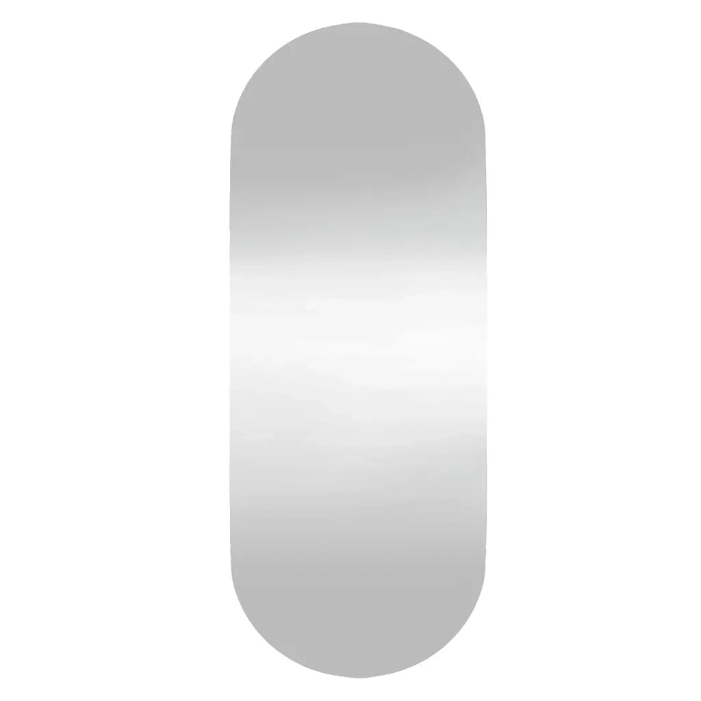 Specchio da Parete-Specchio a Muro-Specchio Decorativo 20x50 cm Vetro Ovale