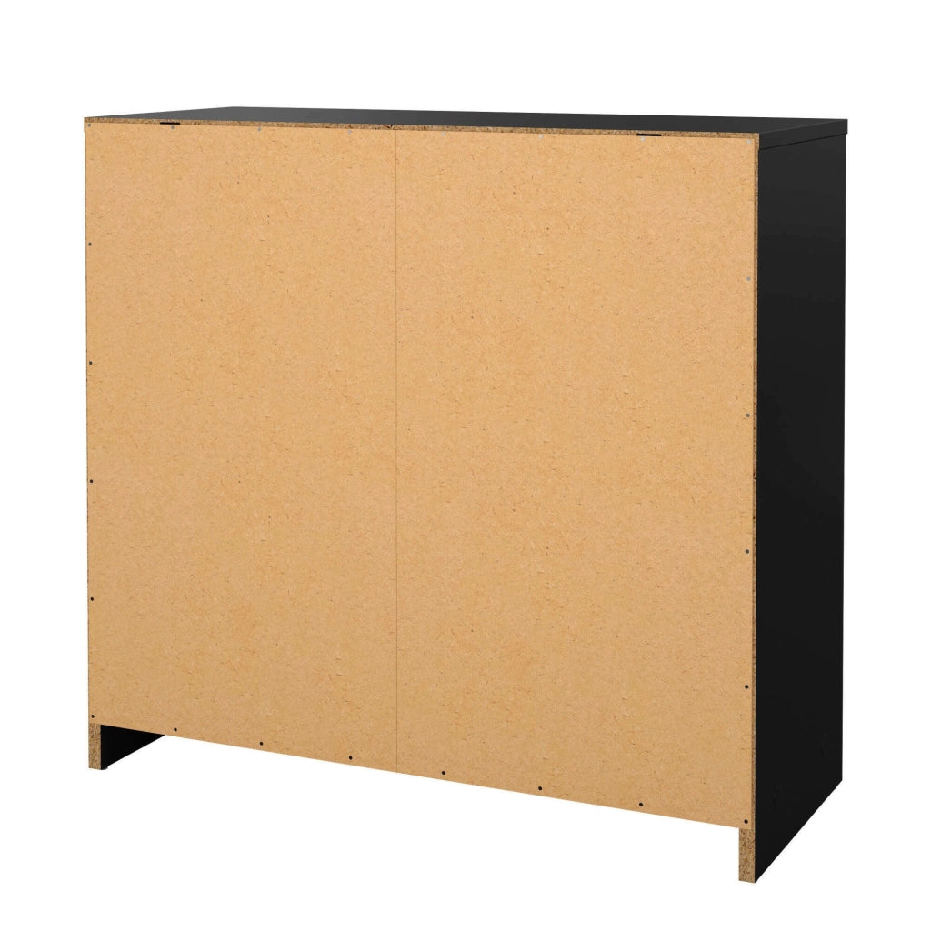 Cassettiera Alert, Settimino multiuso, Comò camera da letto, Mobile con cassetti, 72x30 h68 cm, Nero