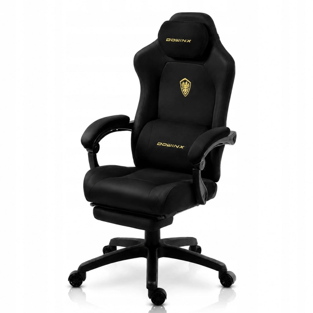 Sedia Gaming DOWINX Nero Chiaro con Molle Insacchettate; Poggiapiedi e Reclinazione 160°
