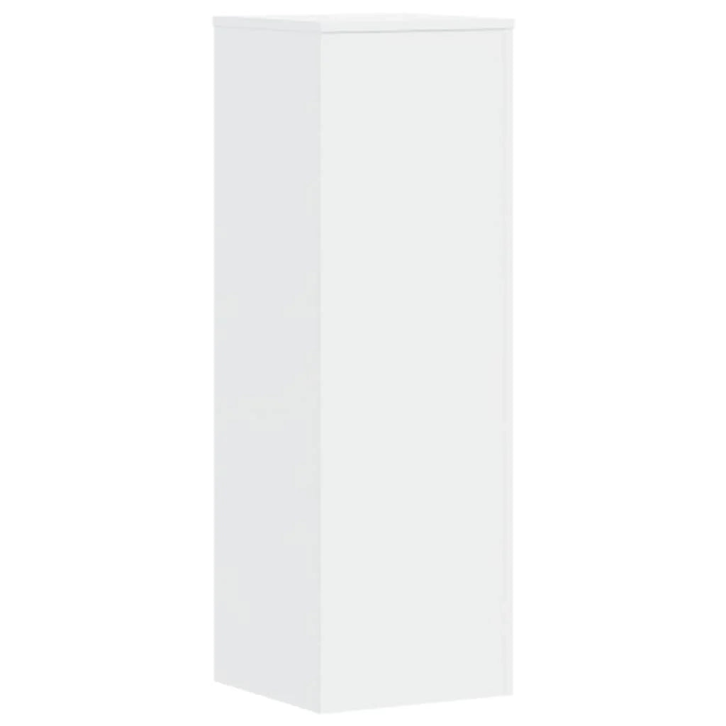 Portavasi mobiletto per fiori 33 x 33 x 100 cm legno ingegnerizzato bianco 02_0045139