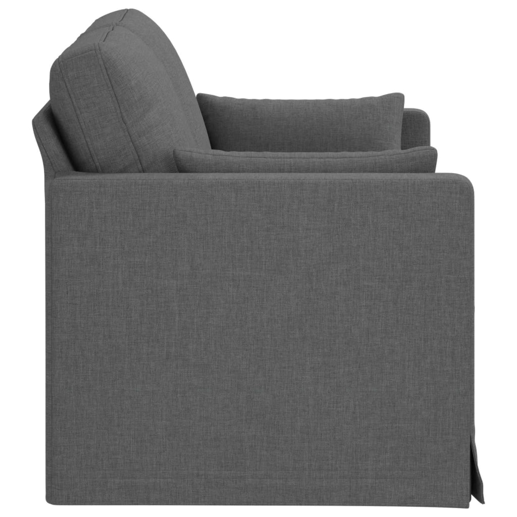 Divano | Divano da soggiorno | Sofa Grigio scuro 139 x 78 x 80 cm Tessuto