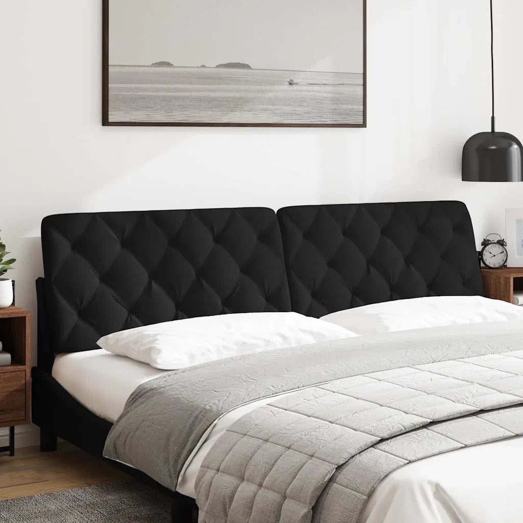 Cuscino Testiera Nero 200 cm in Velluto CFW3846651