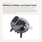 Melkklauw da 240cc Grande Capacità - Accessori di Ricambio - Raccoglitore di Latte Allattamento - Mungitura delle Vacche da Latte - Qualità Nutrizionale - Materiale di Alta Qualità