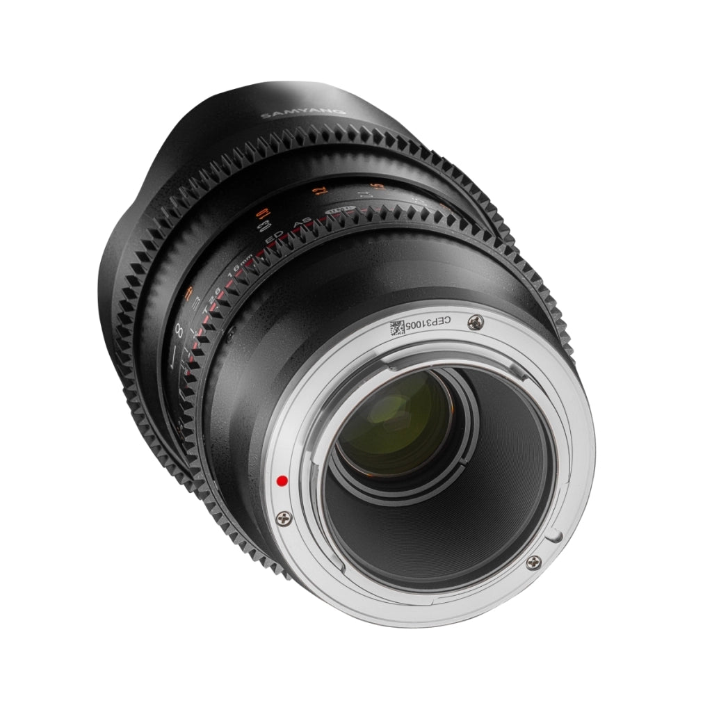 MF 16mm T2.6 Video DSLR Sony E - obiettivo video manuale con lunghezza focale fissa di 16mm per fotocamere full-frame o APS-C con attacco Sony E, ideale per architettura e paesaggi