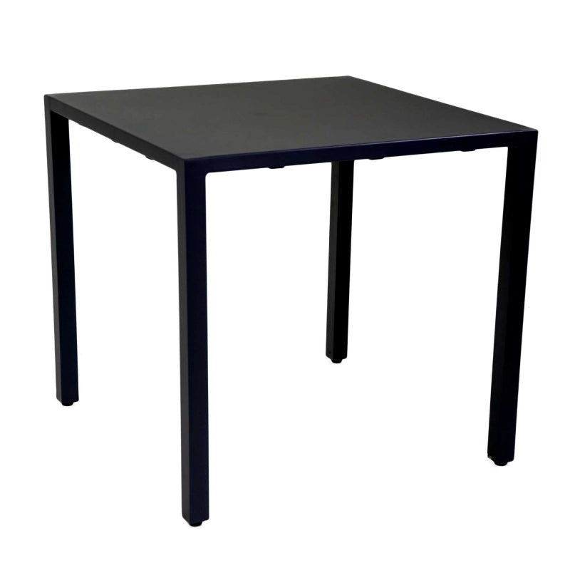 Tavolo alluminio regolabile Alma antracite quadro cm 80x80h75