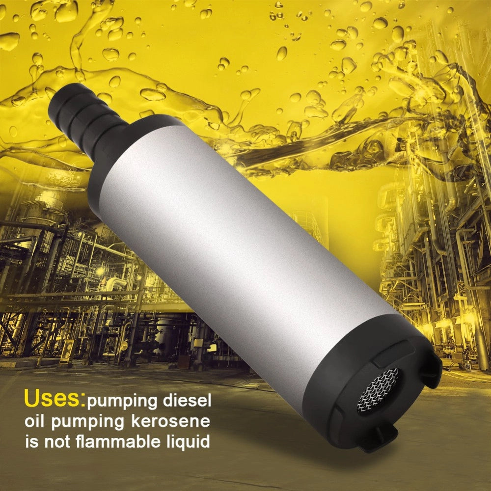 Trade Shop - Pompa Travaso Elettrica Sommersa Aspira Liquidi Acqua Olio Diesel 12v Auto Barca -