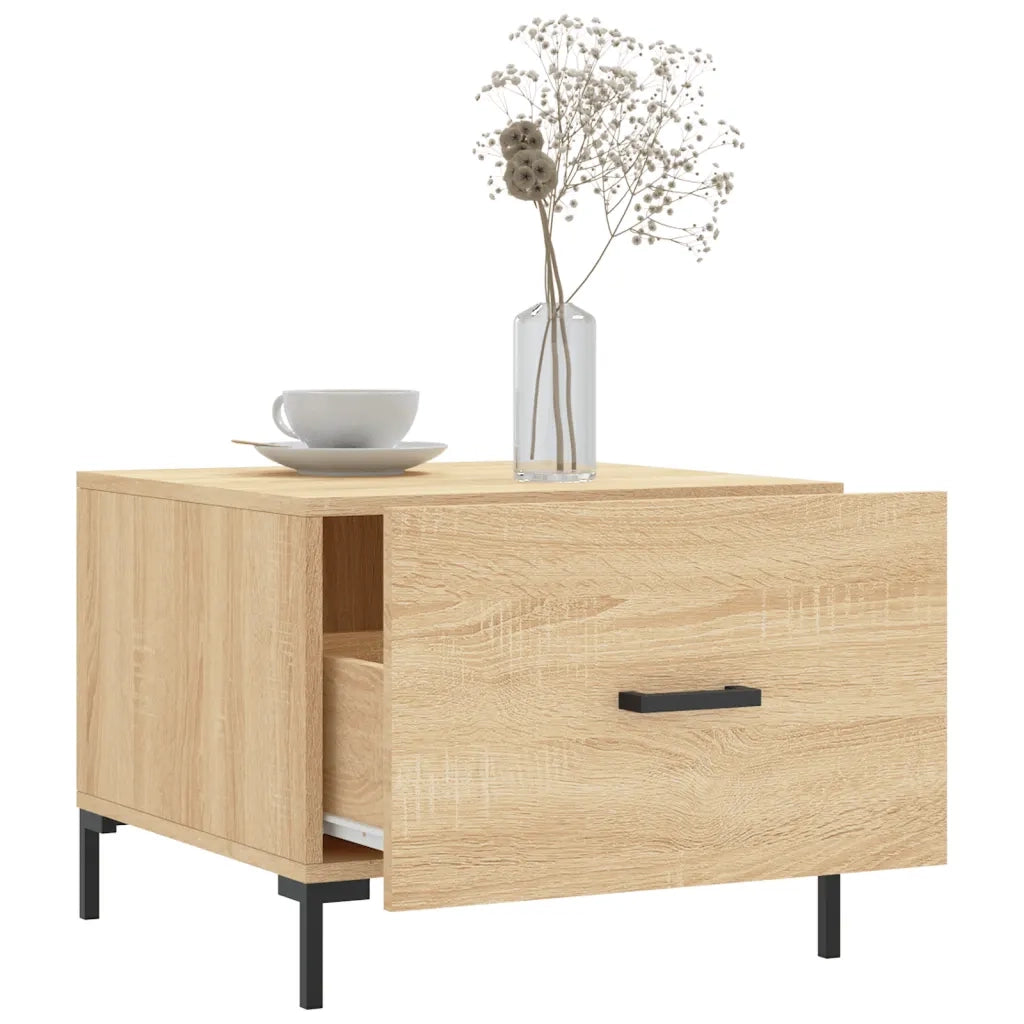 Tavolini Salotto 2pz Rovere Sonoma 50x50x40cm Legno Multistrato 829403