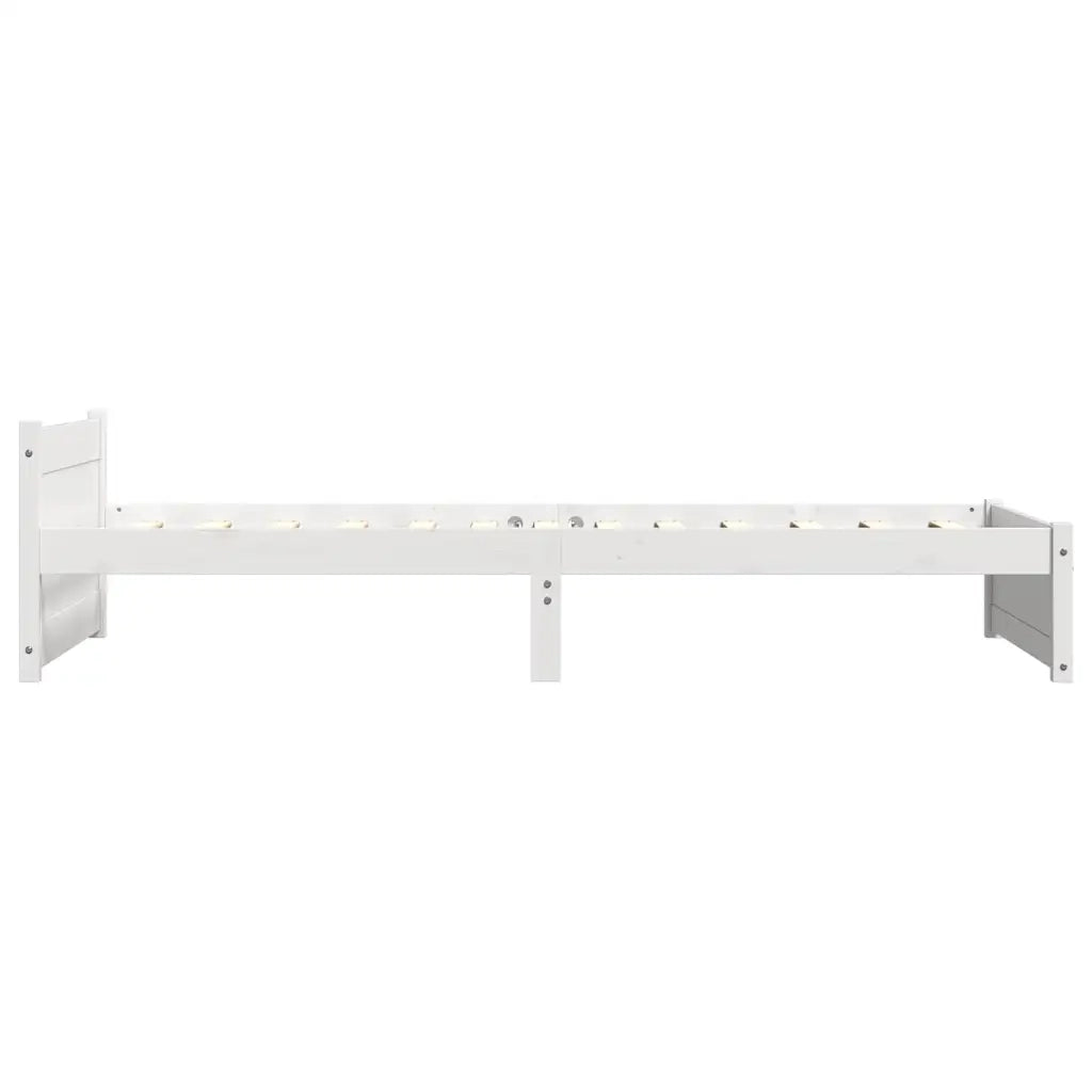 Giroletto Bianco in Legno Massello 90x190 cm 3FT Singolo cod mxl 48371