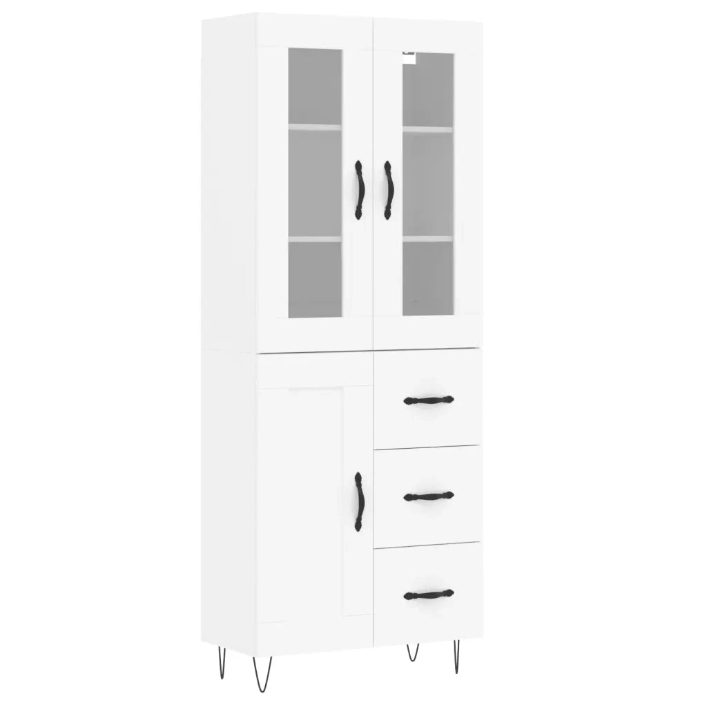 Credenza Bianca 69,5x34x180 cm in Legno Multistratocod mxl 131451