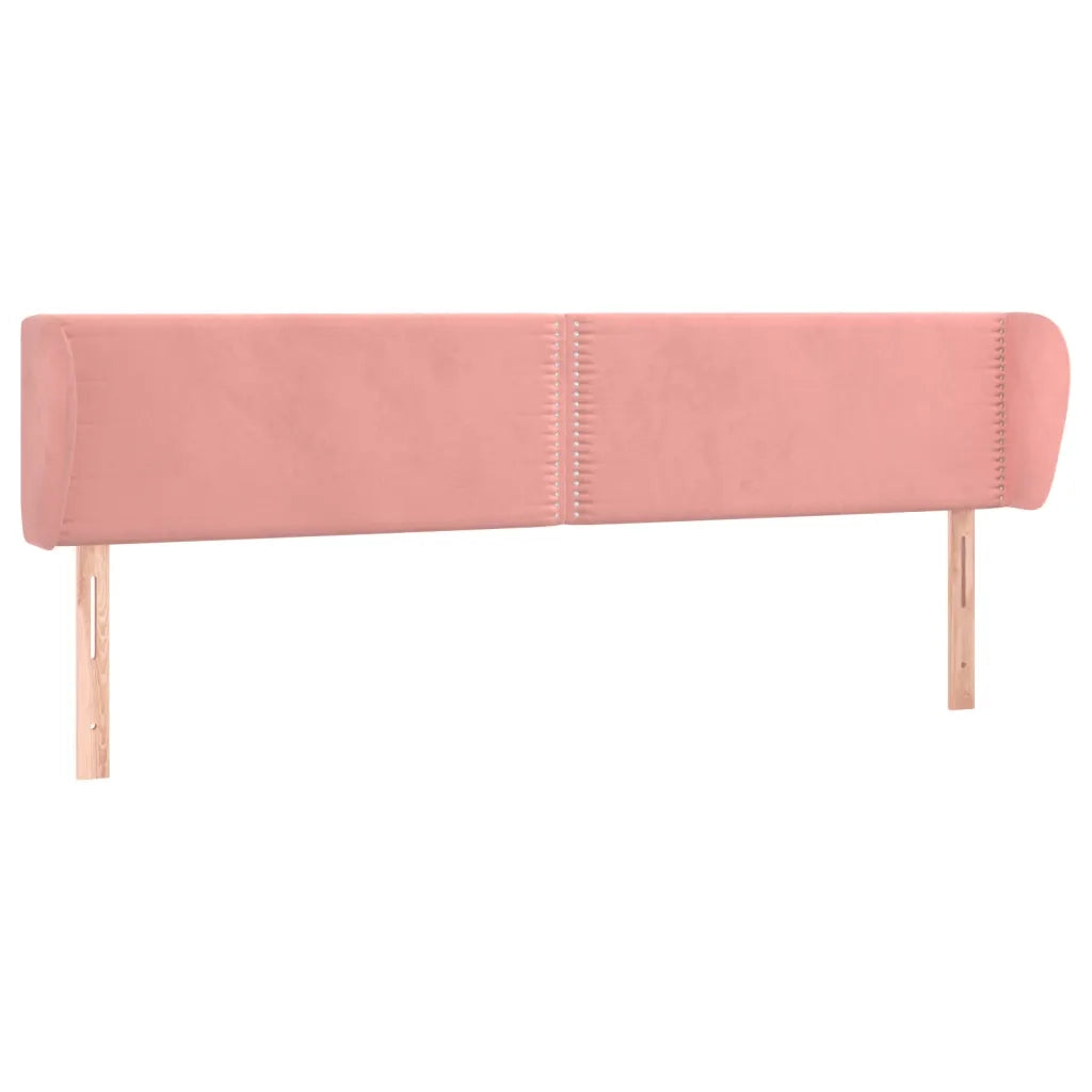 Testiera ad Orecchio Rosa 203x23x78/88 cm in Velluto 3117075