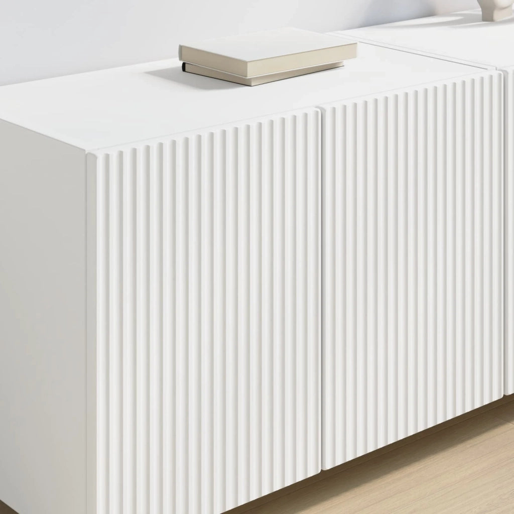 Mobile TV da parete Bianco 59,5 x 31 x 40 cm Legno multistrato 892329