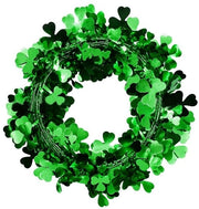 Slinga di foglie di trifoglio 7 m - Slinga irlandese - Decorazione appesa - Decorazione di lametta - Decorazione per feste - Slinga di plastica duratura - Slinga decorativa