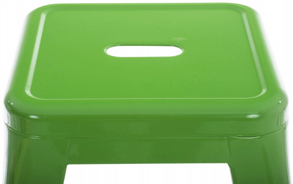 Set 4 Panchetti Impilabili Armin In Metallo verde