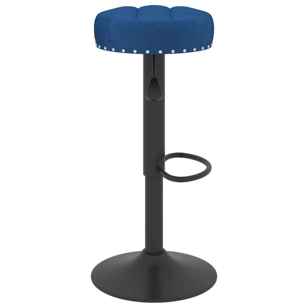 vidaXL Sgabelli da Bar 2 pz Blu in Velluto