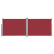 Tenda da sole laterale retrattile/schermo privacy per patio giardino terrazza balcone rosso 100 x 1000 cm 02_0007450