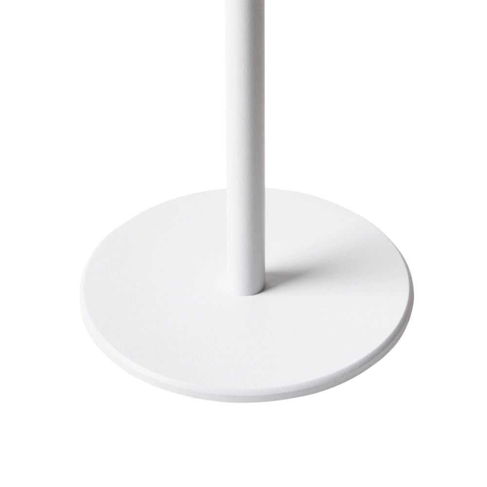 Lampada da tavolo in alluminio bianco con interruttore a sfioramento e cavo di ricarica USB senza fili stile moderno