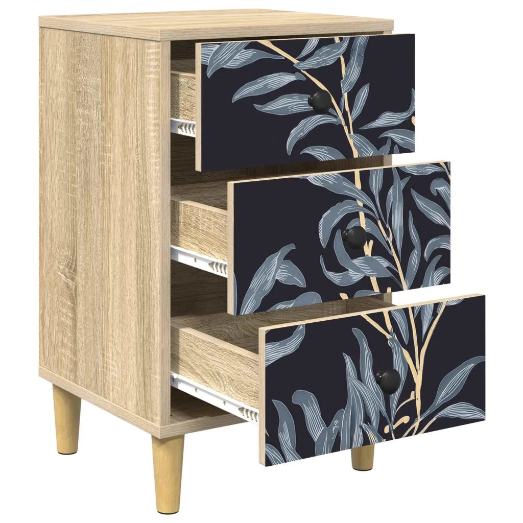 Armadio da Notte DOKKUM 2 pz Rovere Sonoma 36 x 33 x 60 cm 8007286