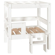 Cuccia per cani comoda cesta da divano 55,5 x 53,5 x 60 cm legno di pino massiccio bianco 02_0042710