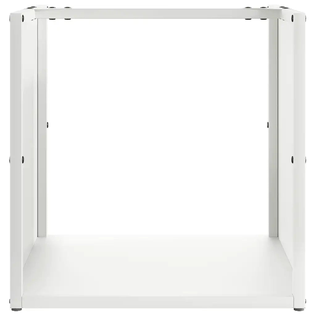 Rastrelliera per Legna da Ardere Bianca 40x40x40 cm CFW1816059