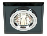 Faretto incasso Candellux SS-13 quadrato vetro nero