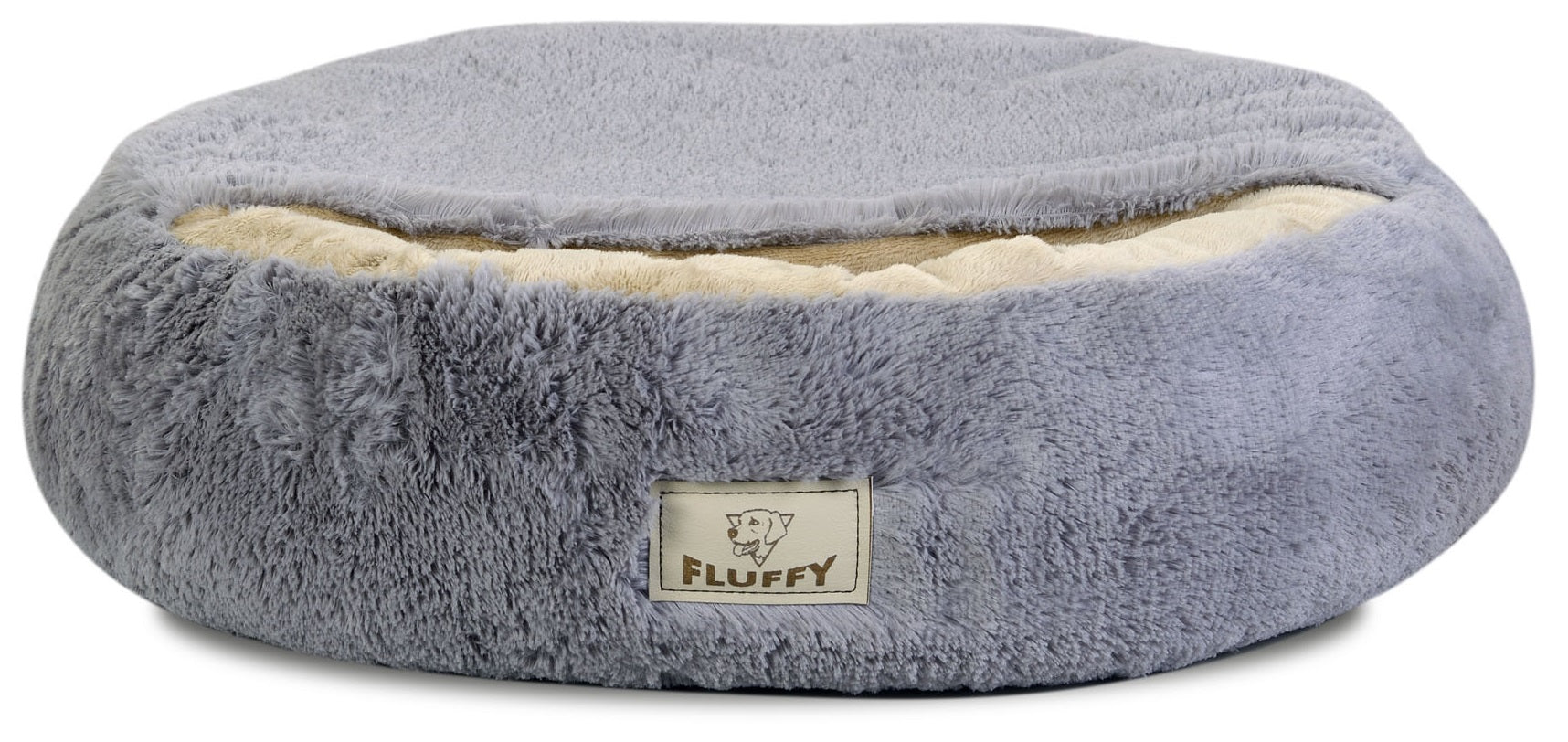 AIO FACTORY Letto per cani FLUFFY 50 cm personalizzabile grigio chiaro impermeabile