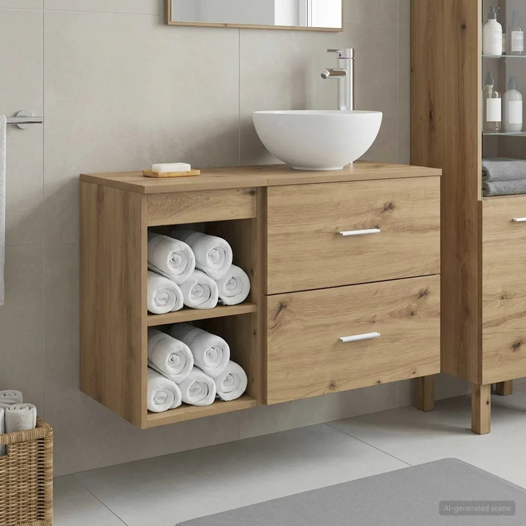 Set di mobili per il bagno 2 pcs Rovere Artigianale 3403879