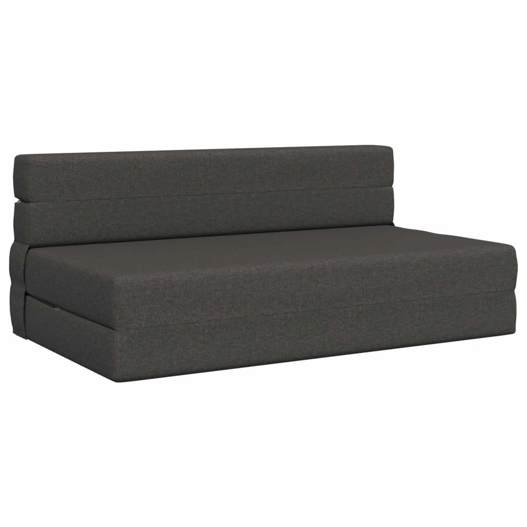 Divano Letto Pieghevole Grigio Scuro 152 x 86,5 x 60 cm Tessuto 900120